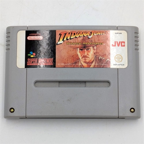 Indiana Jones Greatest Adventures - Cartridge - SNES Spil - (EUR) (B Grade) (Genbrug)